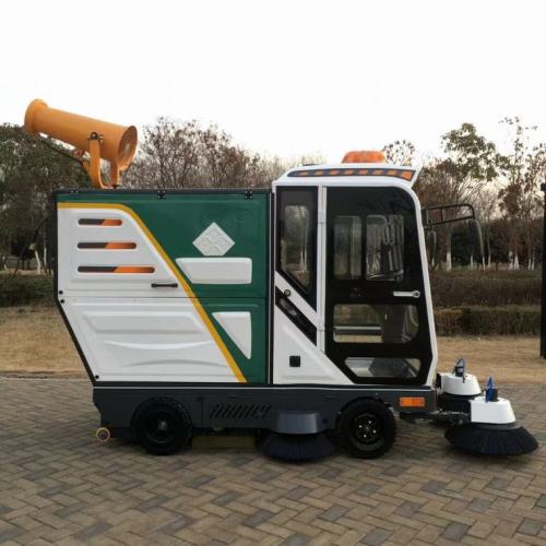 Outdoor electric driving power street sweeper