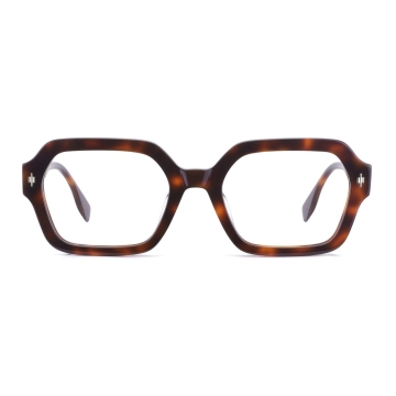 Belieye Rectangle Acetate Eyeglasses Frame For Oblong Face