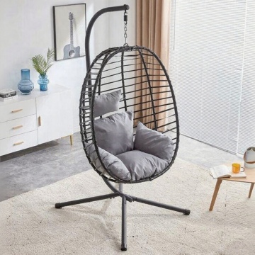 Oval folding box hanging basket rocking chair