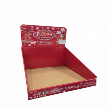 Supermarket Corrugated Paper Box Floor Display Rack