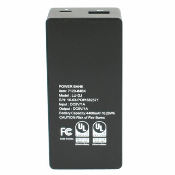 UL Certified 4400mah Compact Design Power Bank