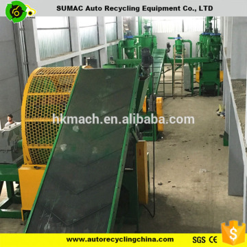 scrap tire recycling machinery for crumb rubber