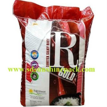 lamination woven PP bag for rice packing