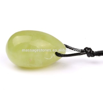 Wholesale Natural craved stone egg chakra egg pendant