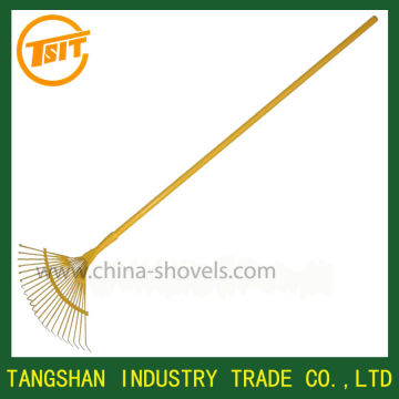 long steel handle garden grass rake types