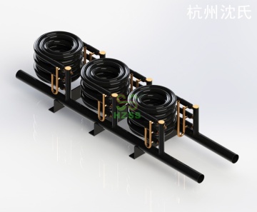 40HP Water loop water-cooled packaged air condition coaxial heat exchanger