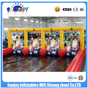 Outdoor Kids Inflatable Horse Ride Games ,Hot Inflatable Horse Racing ,Inflatable Pony Hop Racing For Sale