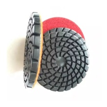 Diamond polishing pad for concrete floor