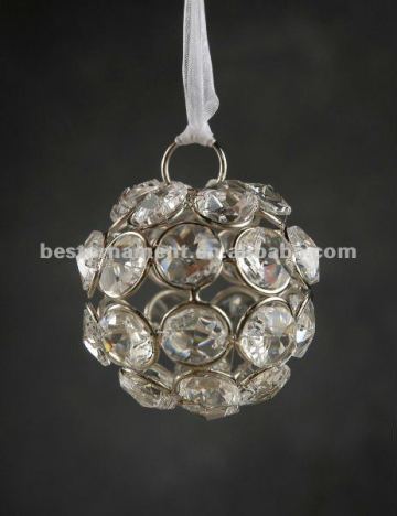 Decorative Hanging Glass Crystal Beaded Balls