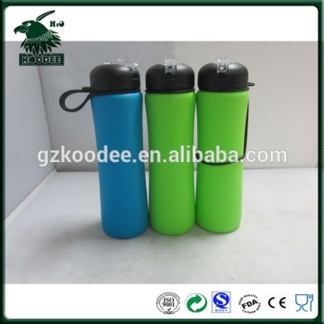 Reusable Foldable Bottle Leak Proof Silicone Sport Water Bottle