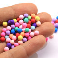 Vente en gros couleur mélangée sans trou perles rondes colorées boule ronde polymère argile accessoires artificiels argile décor ou artisanat faisant bricolage