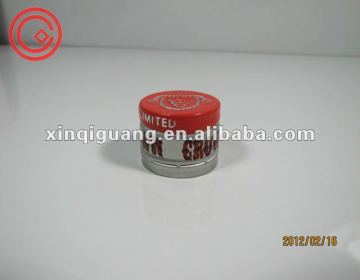 Colored aluminum bottle caps