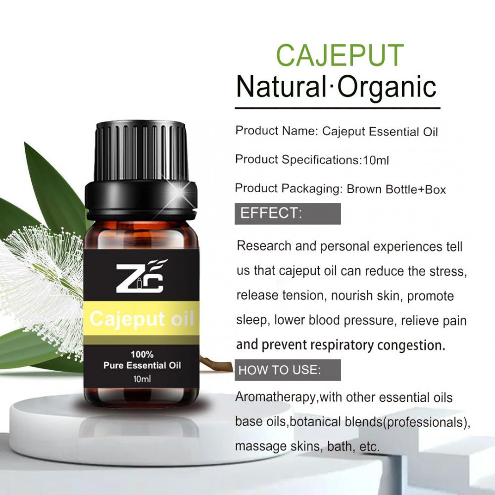 روغن ضروری OEM Cajeput روغن طبیعی خالص برای ماساژ آبگرم