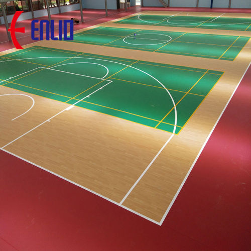 Indoor Sports Flooring / Basketball court CBA sponsor