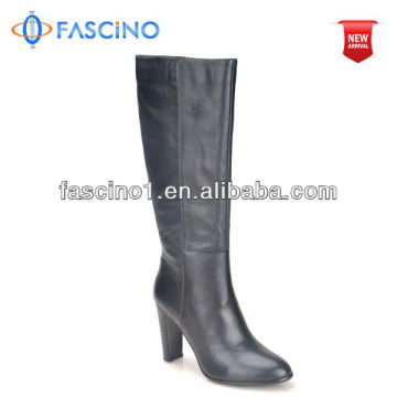 Black leather boots women