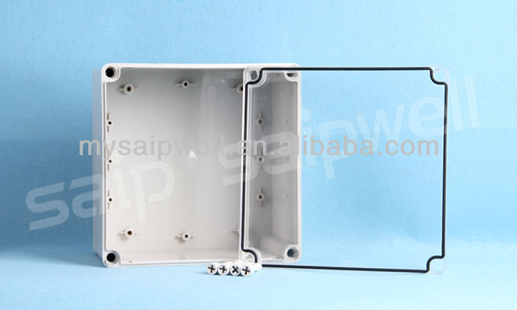 SAIPWELL/SAIP High quality 200*200*130mm ip67 ABS/PC Transparent plastic switch box