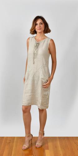 100%  LINEN WOMEN'S DRESS