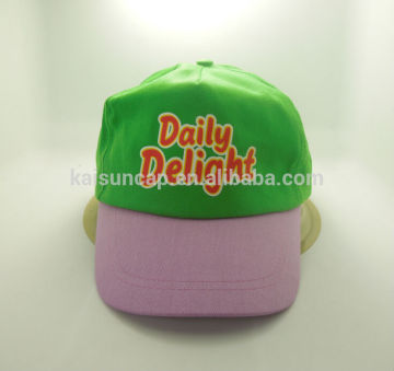 promotional cap with heat transfer printed logo hat