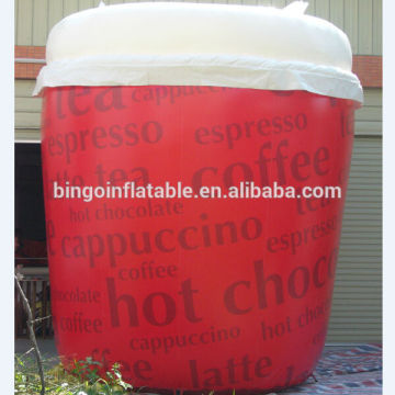inflatable coffee cup replicate,customized available