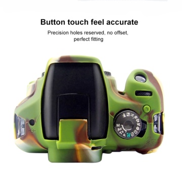 High Quality Camouflage Green Silicone Soft Camera Case