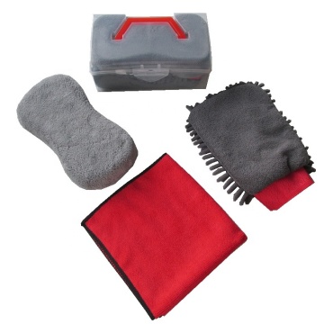 Car Wash Kit: 4 Piece Microfiber Set - Ultimate Microfiber Car Wash Tools and Cloths