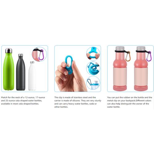Portador de botellas de agua de silicona personalizado