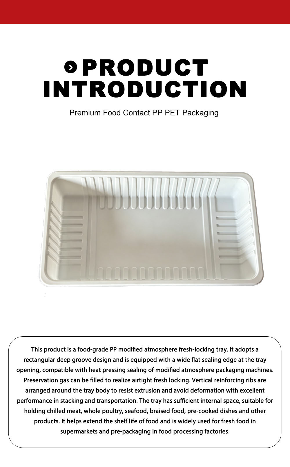 Одноразовый пластиковый поднос для еды X Disposable Plastic Food Tray X