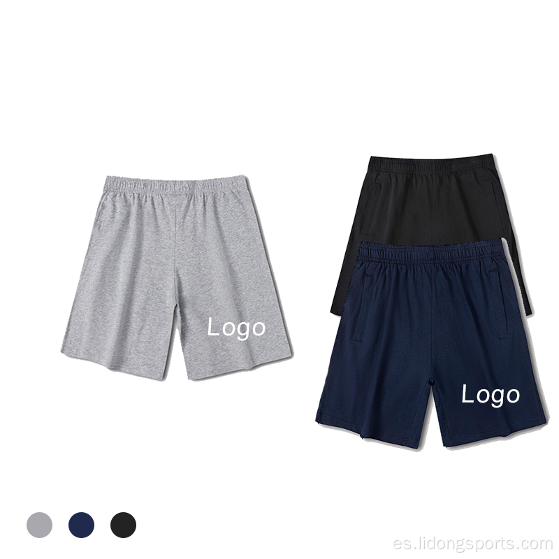 Logotipo personalizado sólido color pantanes pantalones cortos de verano