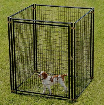 Large outdoor modular dog kennels iron dog fence panel dog backyard kennels