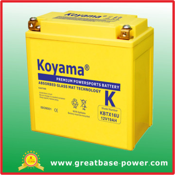 Lead Acid Motorcycle Battery 12V 20ah