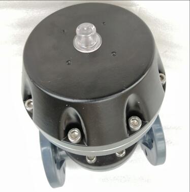 pneumatic plastic diiaphragm valve double flanged