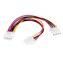 Molex Power Supply Connector Splitter, 4-pin IDE Male to 2*4-pin IDE Female