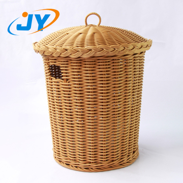 PP plastic rattan laundry handles basket