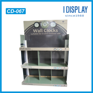 Wall Clock Retail Cardboard Counter Wall Display for Watches