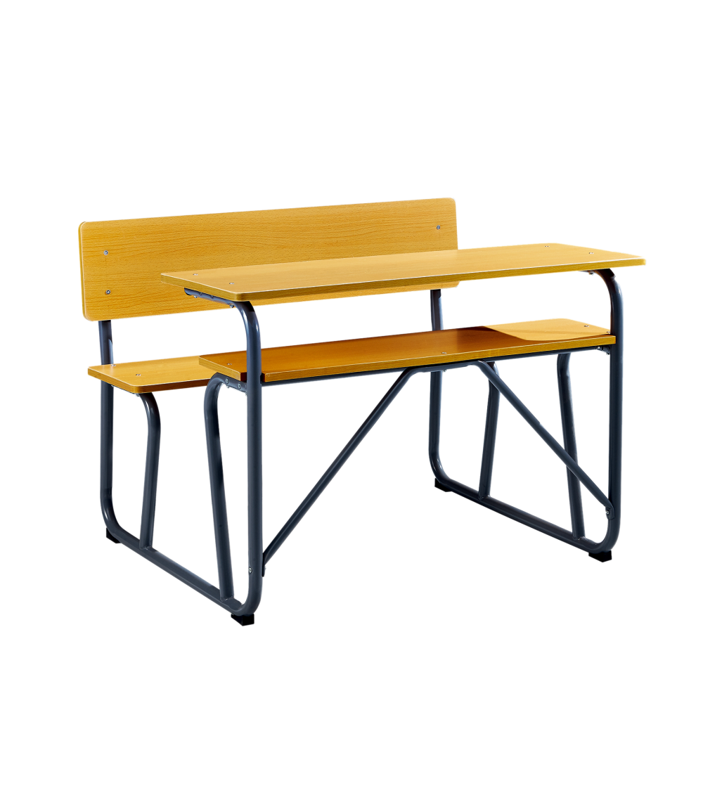 School detachable students double desks and chairs