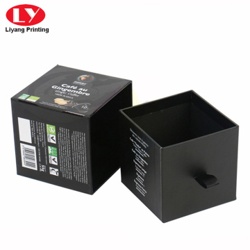 Slide Drawer Gift Black Box for Perfume Bottle