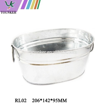 Decorative Galvanized Tinplate Material Tin Bucket with Handle