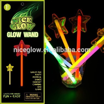 8" glow star wand glow sticks wand