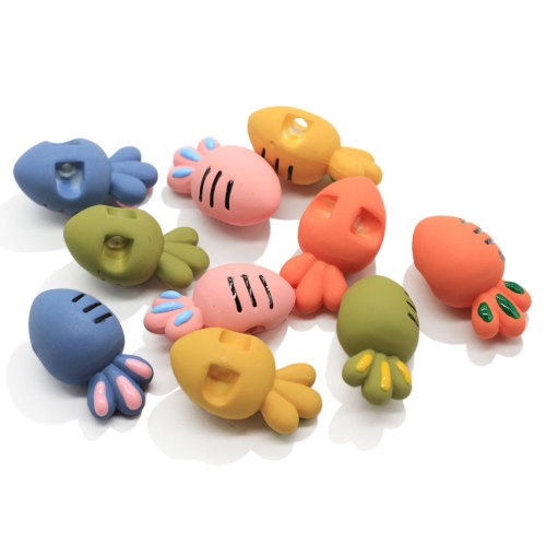 Kawaii 3D Resin Craft Mini Wortelkralen met achterste gat voor haar stropdas maken van kinderkleding knop