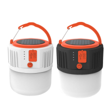 Solar-Powered LED Camping Lights with Emergency Brightness and Solar Panel
