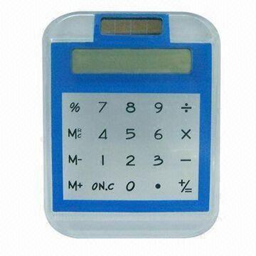 Solar Promotional Calculator, Customized Colors and Printings Accepted, Auto Power Off Function