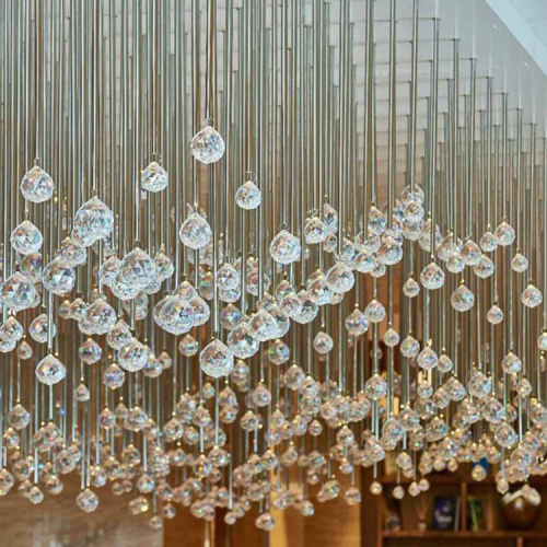 Lampe de lustre boule de cristal Auditorium