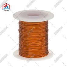 Enameled alloy round wire
