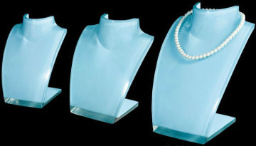 Blue Lucite Necklace Display