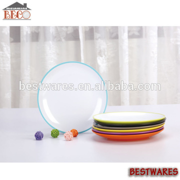 High quality melamine custom dinner plate round dinner plate