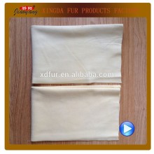Genuine sheepskin chamois leather clean