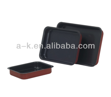 aluminum non-stick square easycleaning tray