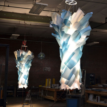 Customized Large Art Chandelier for Performing Arts Center and Hotel Lobby