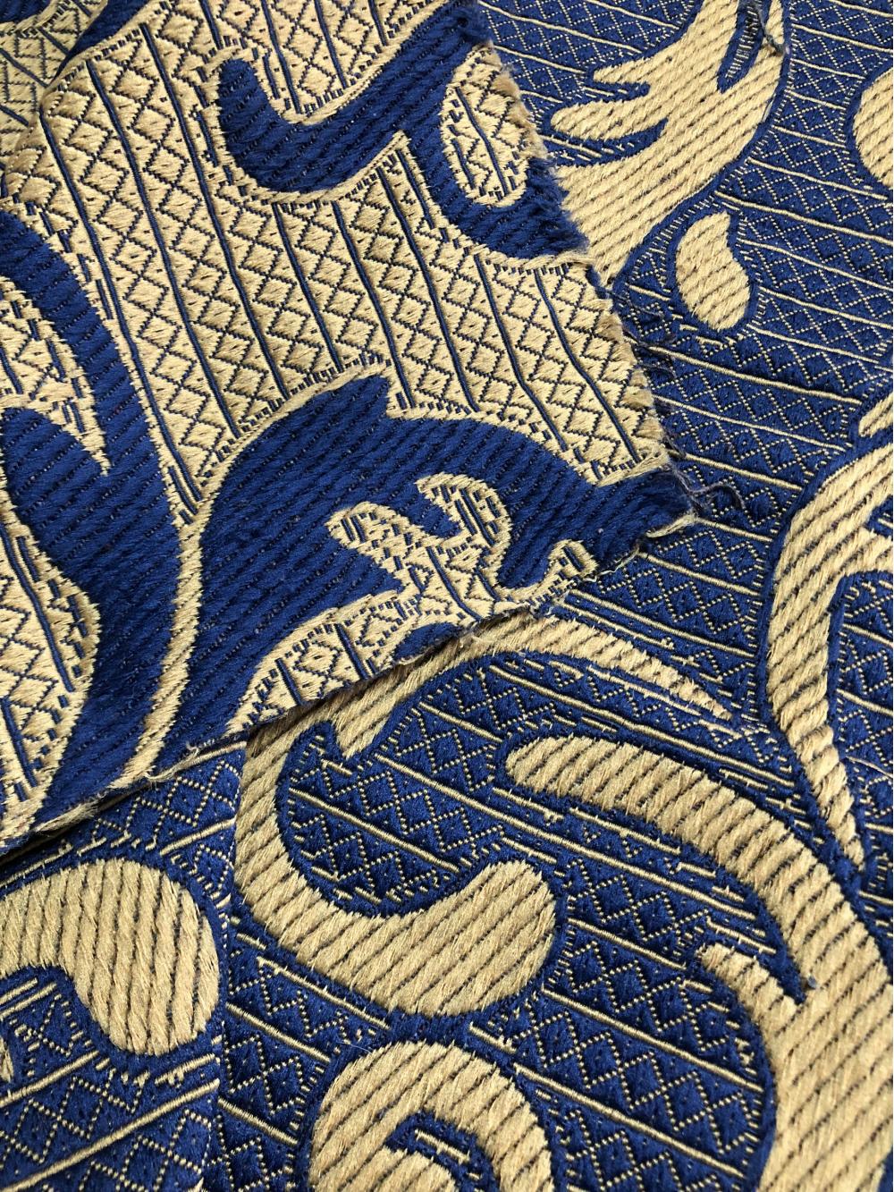 Blue Yarn Dyed Small Mat