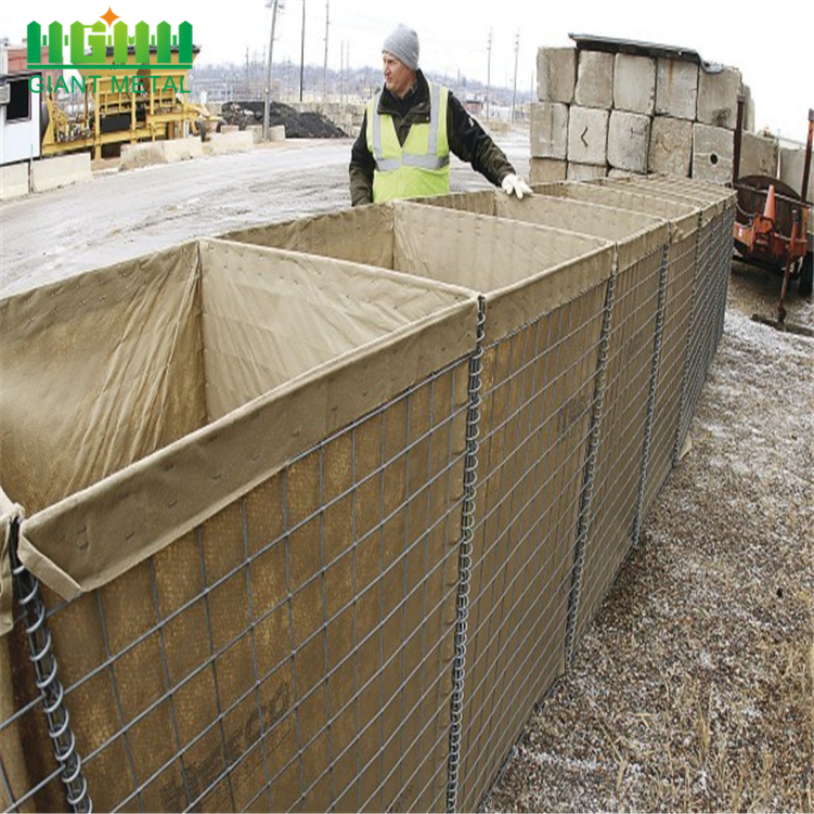 7x5x5 border blast hesco barrier for military protection